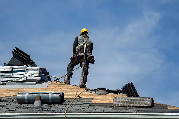Professional Roofing technician working in Greenville, NC